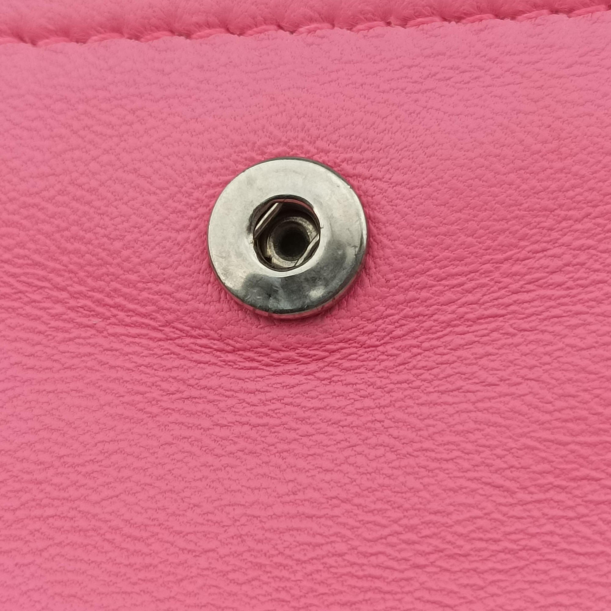 Cassette Pink lambskin IC Chipカセット ピンク ラムスキン ICチップ