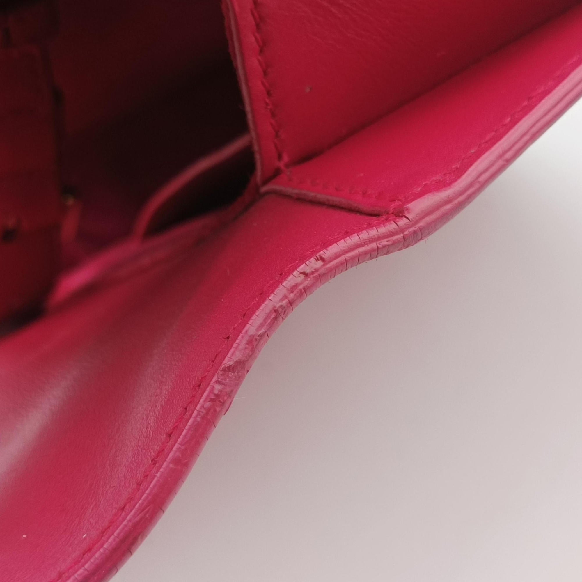 Classic Lulu Rose Leather 318025 318025.001998ルル クラシック ローズ レッド レザー 318025 318025.001998