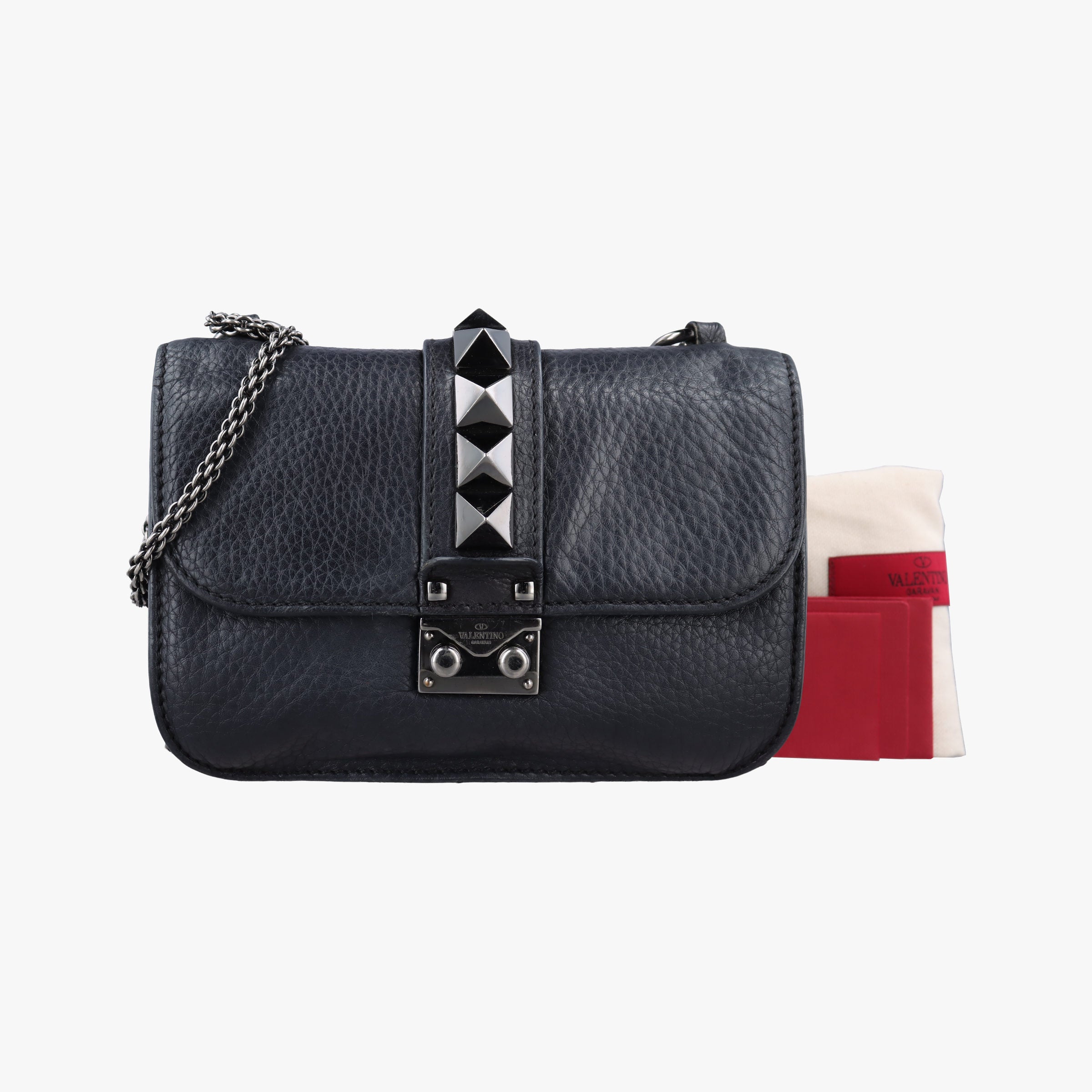 Rockstud Glam Lock Black Leather BL-M312VIS2ロックスタッズグラムロックスモール ブラック レザー BL-M312VIS2
