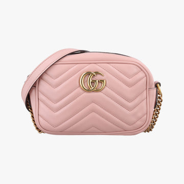 GG Marmont Pink Leather 448065 F021209985GGマーモント ピンク レザー 448065 F021209985