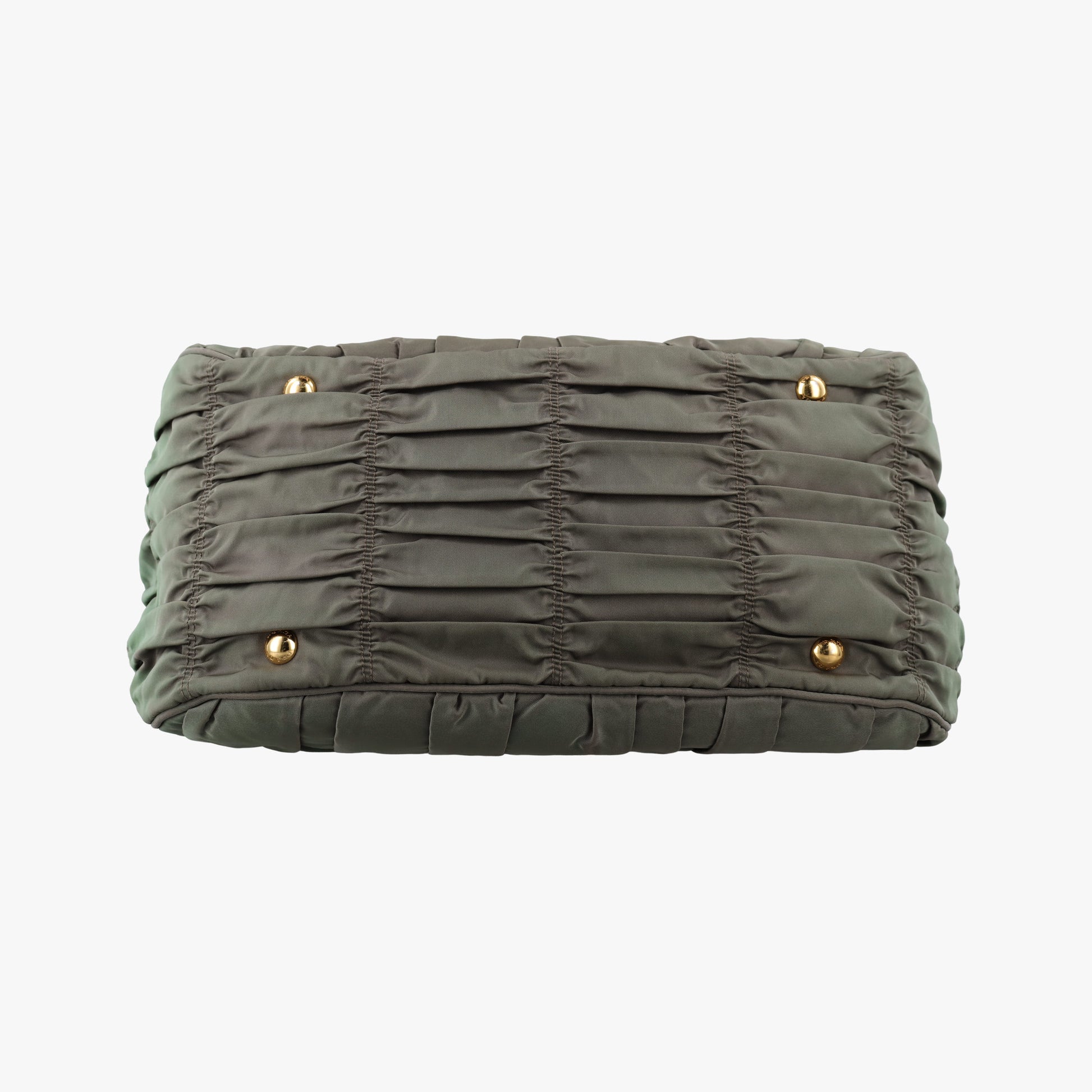 Gaufre Green nylon BN1935 31/Bギャザー グリーン ナイロン BN1935 31/B