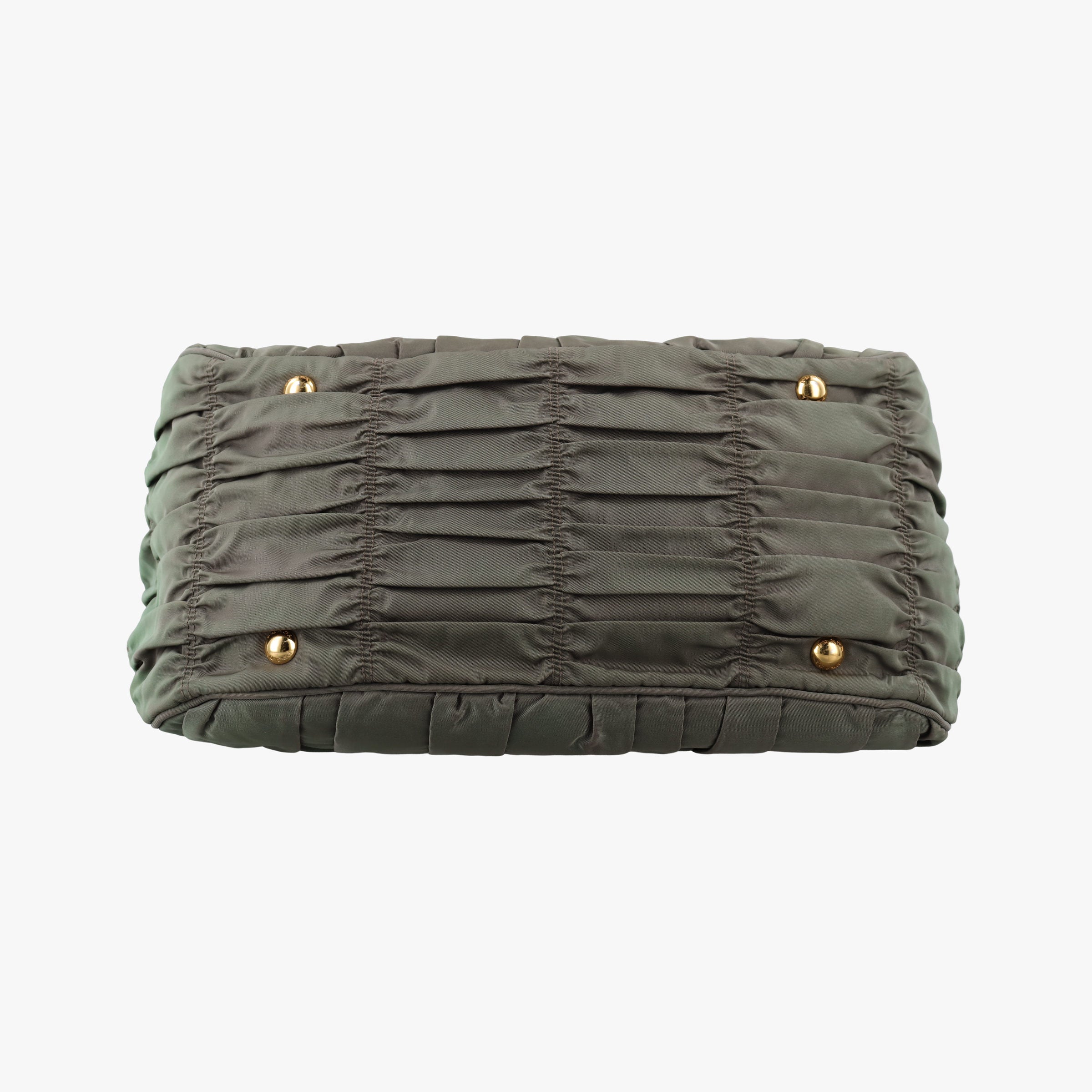 Gaufre Green nylon BN1935 31/Bギャザー グリーン ナイロン BN1935 31/B