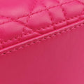 Lady Dior Rose lambskin 18-MA-0173レディディオール ローズ レッド ラムスキン 18-MA-0173