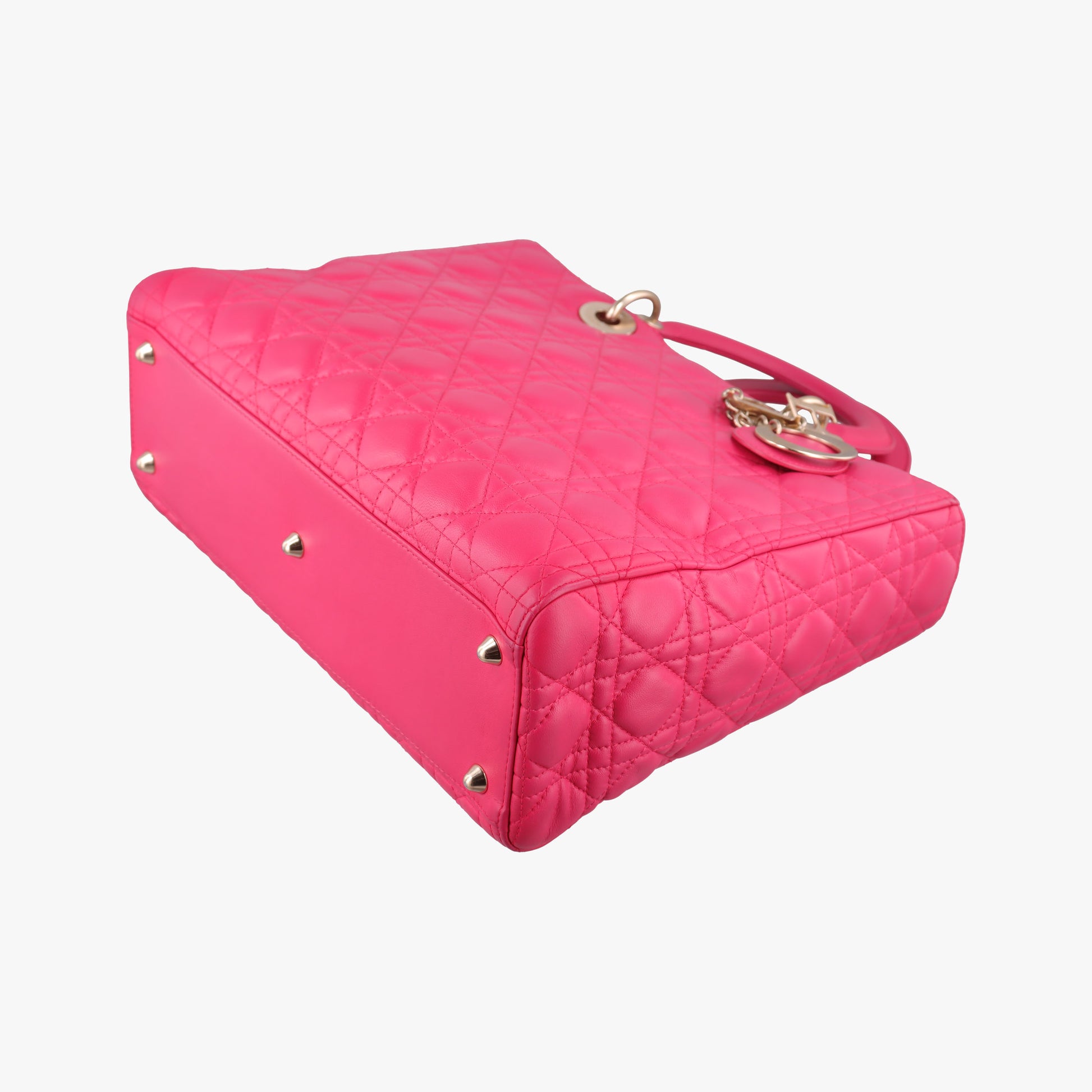 Lady Dior Rose lambskin 18-MA-0173レディディオール ローズ レッド ラムスキン 18-MA-0173