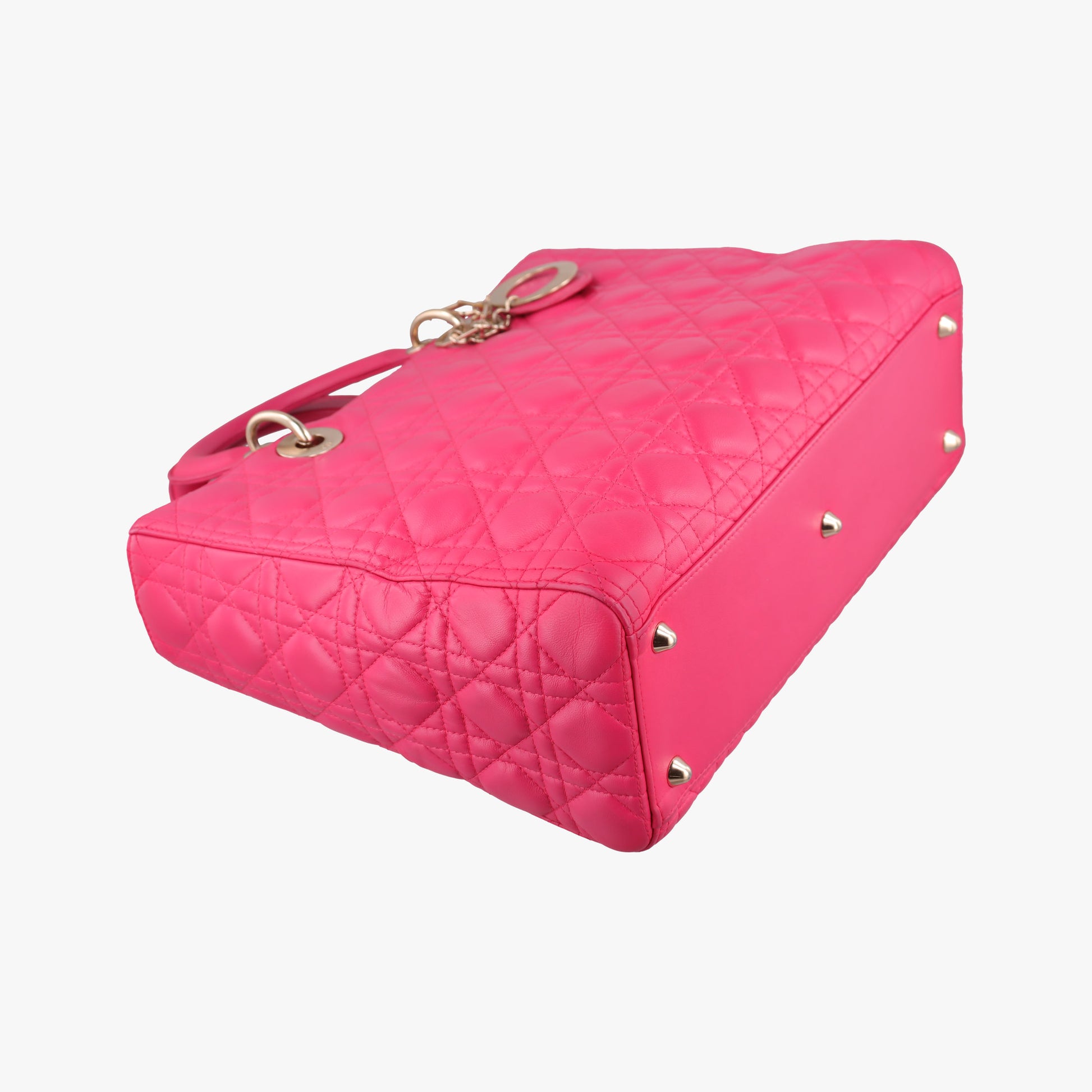Lady Dior Rose lambskin 18-MA-0173レディディオール ローズ レッド ラムスキン 18-MA-0173