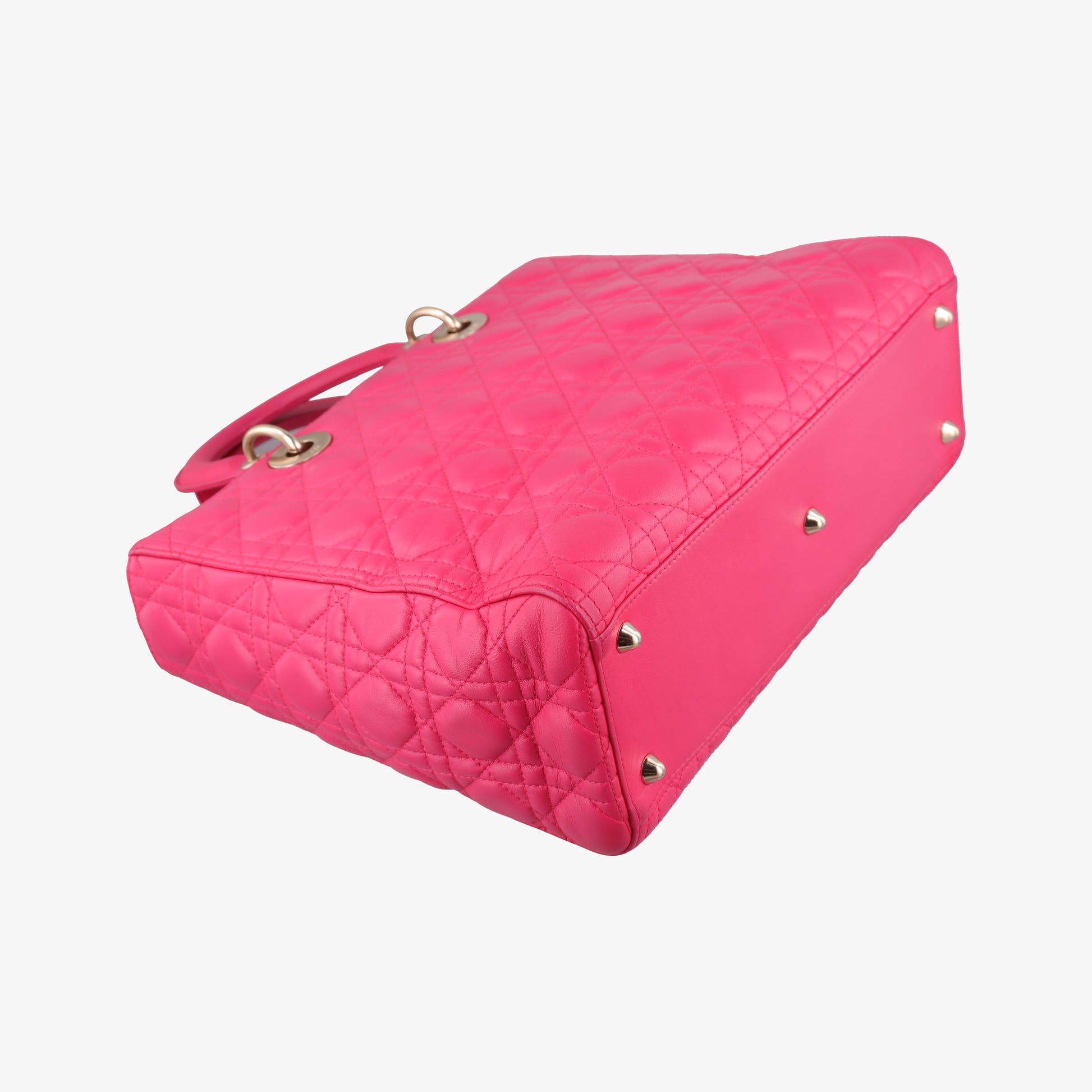 Lady Dior Rose lambskin 18-MA-0173レディディオール ローズ レッド ラムスキン 18-MA-0173