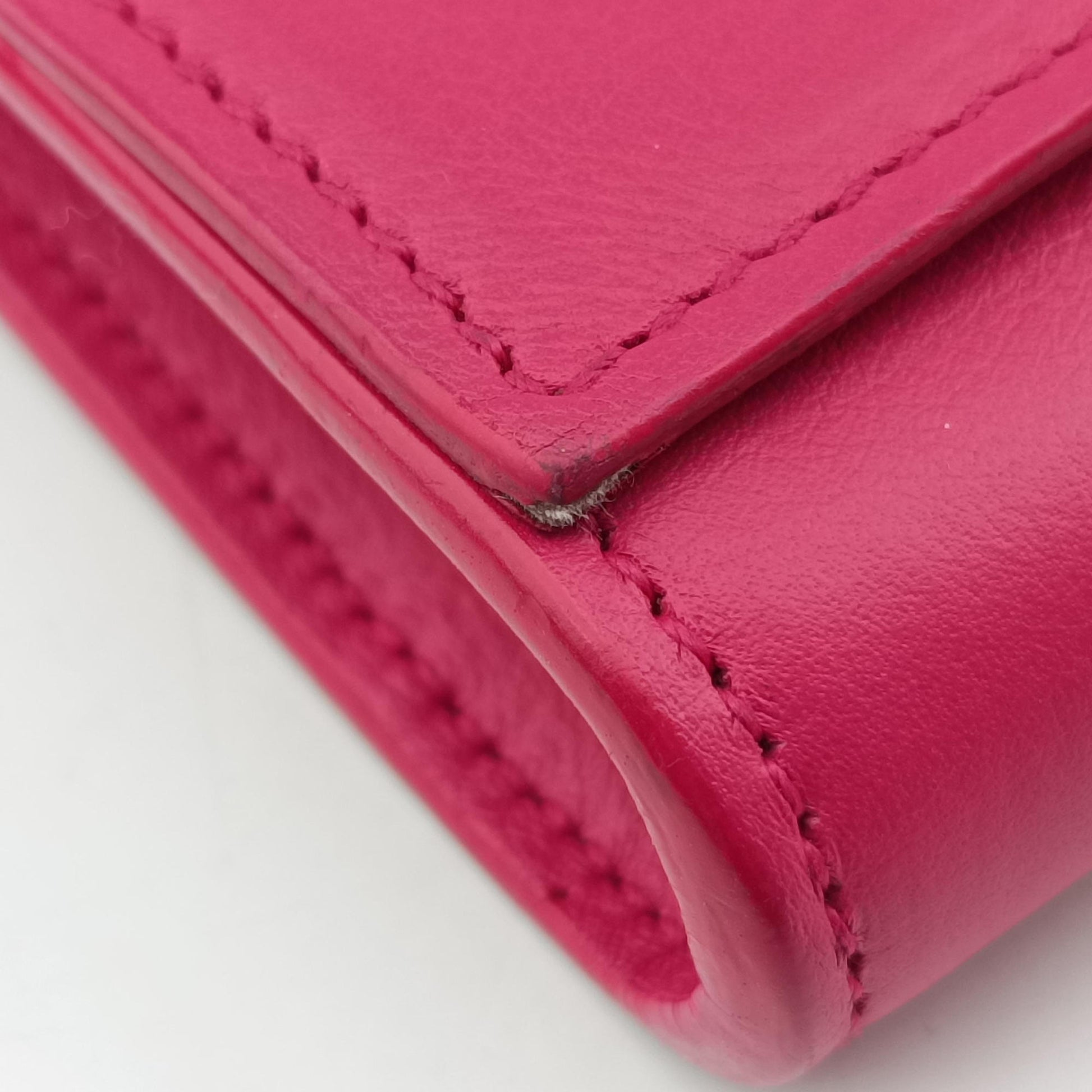 ChYc Mini Y Line Classic Cabasique WOC Rose Leather 311215 PMR311215.0813Yライン ローズ レッド レザー 311215 PMR311215.0813