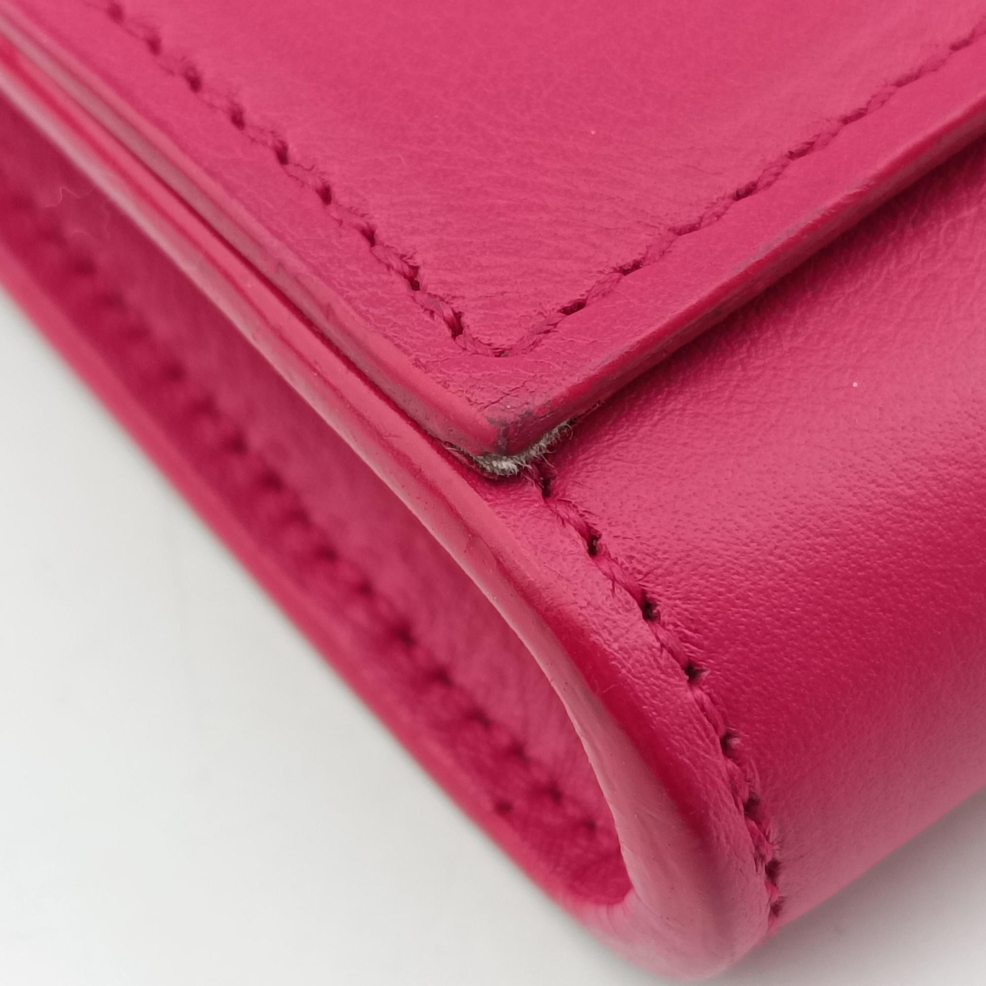 ChYc Mini Y Line Classic Cabasique WOC Rose Leather 311215 PMR311215.0813Yライン ローズ レッド レザー 311215 PMR311215.0813