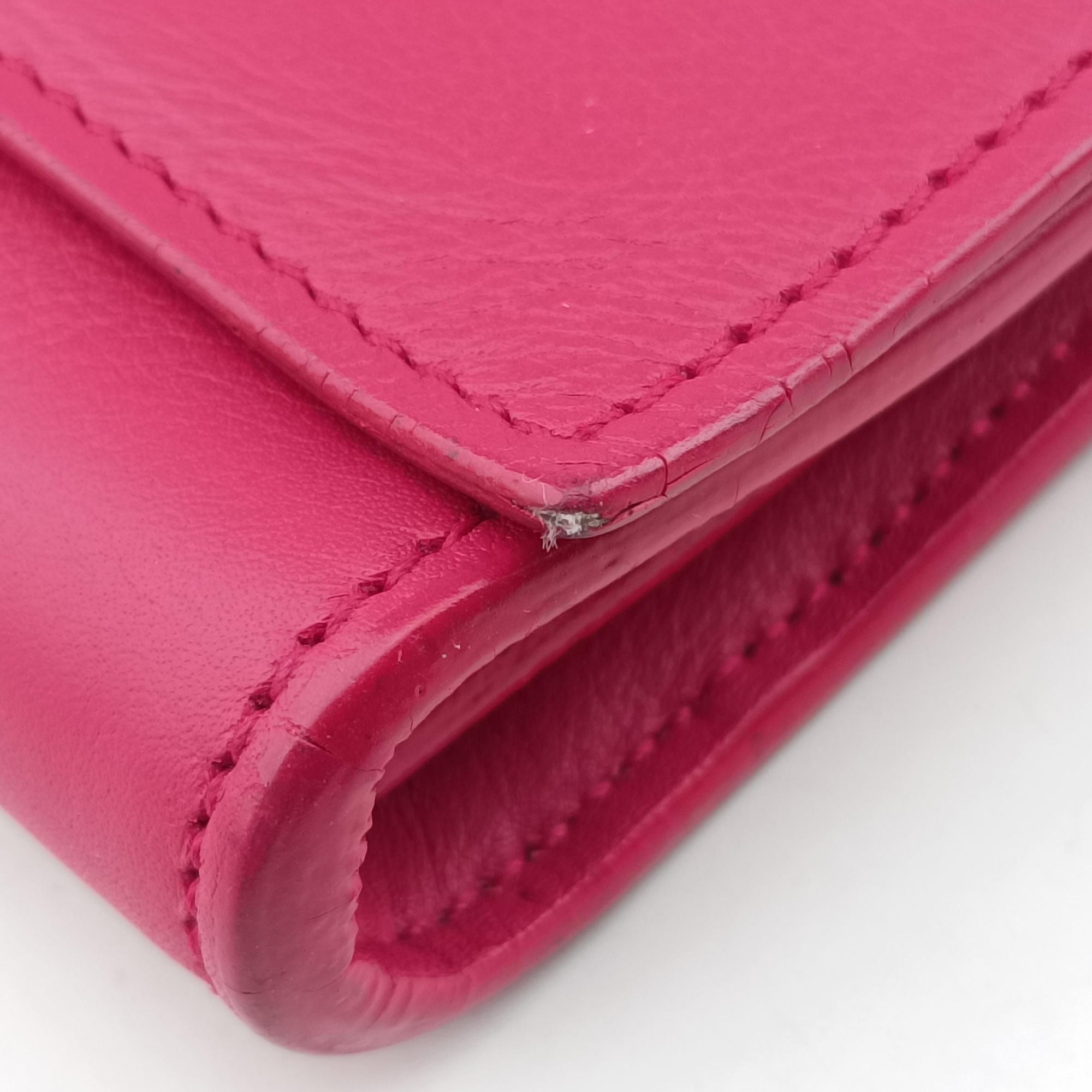 ChYc Mini Y Line Classic Cabasique WOC Rose Leather 311215 PMR311215.0813Yライン ローズ レッド レザー 311215 PMR311215.0813