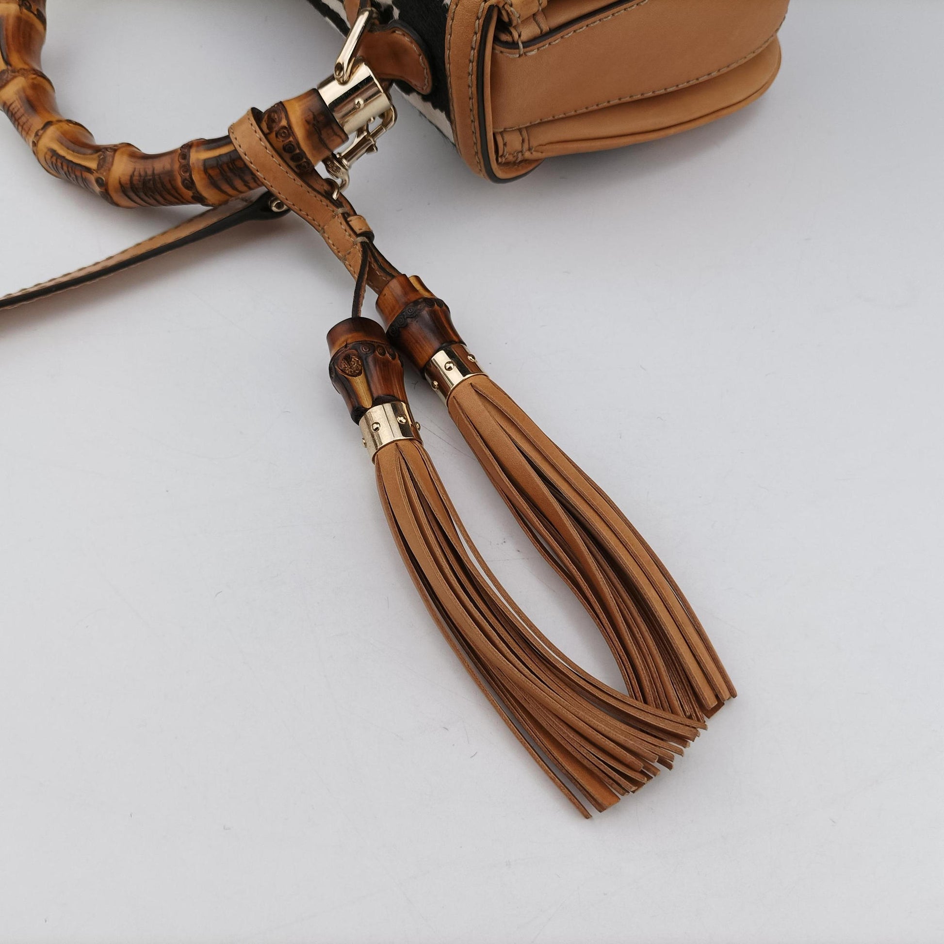 New Bamboo Multicolour ponyhair×leather 254884 I011180008ニューバンブー マルチカラー ハラコ×レザー 254884 I011180008