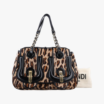 B Bag Brown pony hair 8BN165 2305/8BN165 VXM 069Bバッグ ブラウン ハラコ 8BN165 2305/8BN165 VXM 069