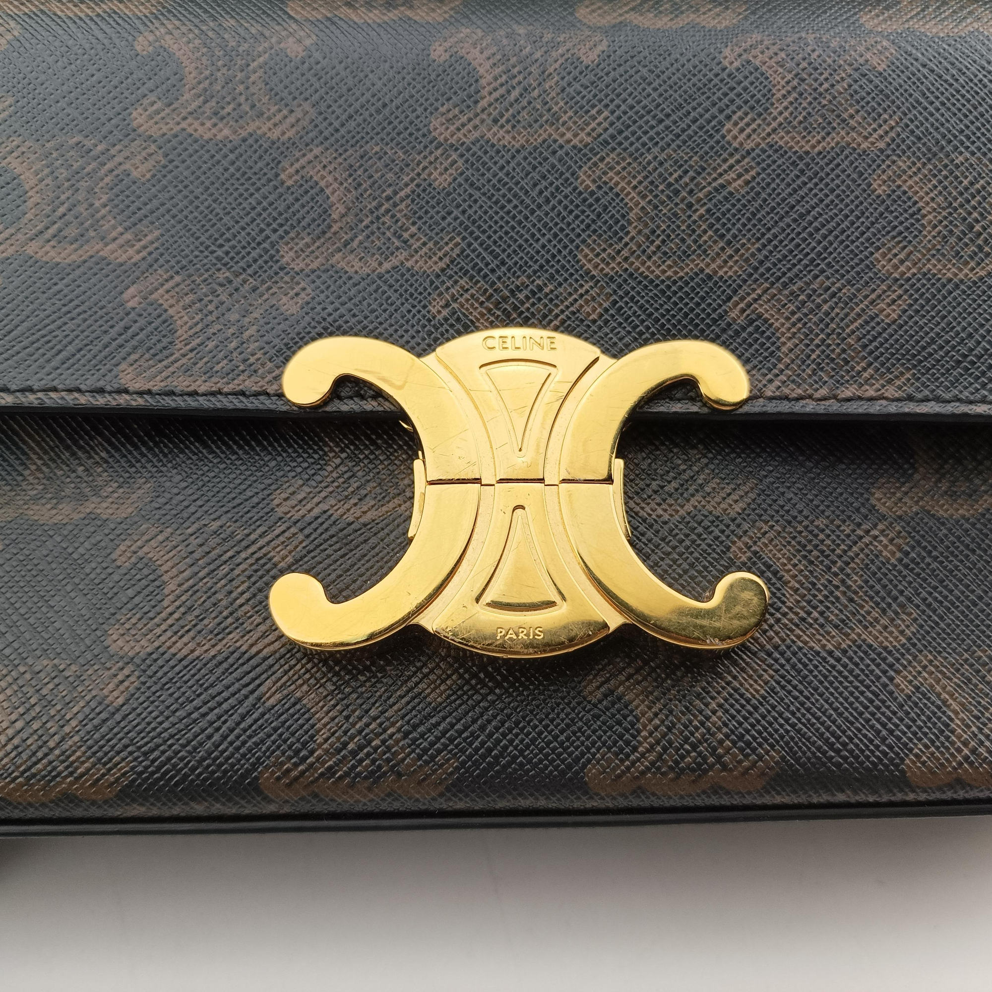 TRIOMPHE Brown PVC coated canvas U-CE-0241トリオンフ ブラウン PVCコーティングキャンバス U-CE-0241