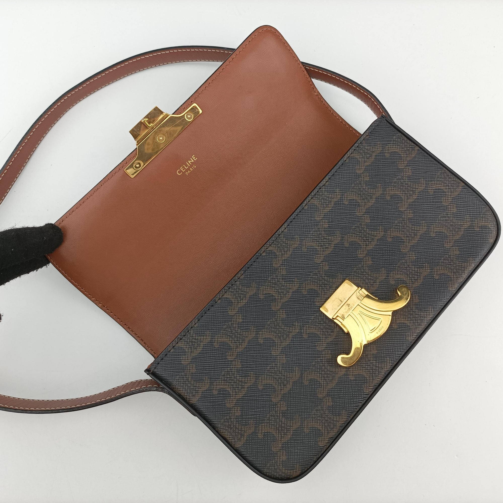 TRIOMPHE Brown PVC coated canvas U-CE-0241トリオンフ ブラウン PVCコーティングキャンバス U-CE-0241