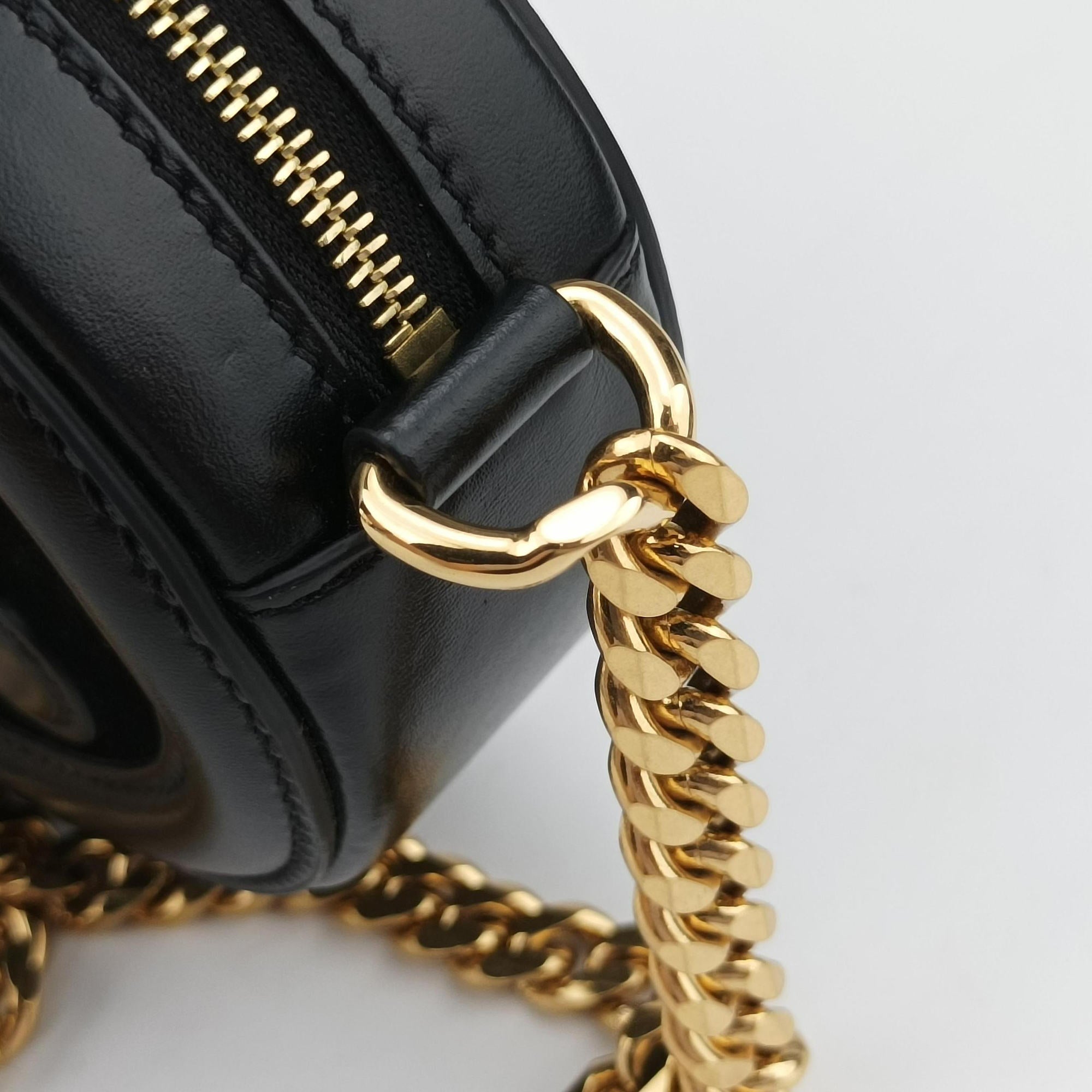 Oval Purse Cuir Triomphe Black Leather x velour S-BB-3271オーバルパース キュイル トリオンフ ブラック レザーxベロア S-BB-3271
