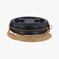 Oval Purse Cuir Triomphe Black Leather x velour S-BB-3271オーバルパース キュイル トリオンフ ブラック レザーxベロア S-BB-3271
