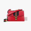 Sylvie Red×navy Leather 421882 C020461213シルヴィ レッド×ネイビー レザー 421882 C020461213