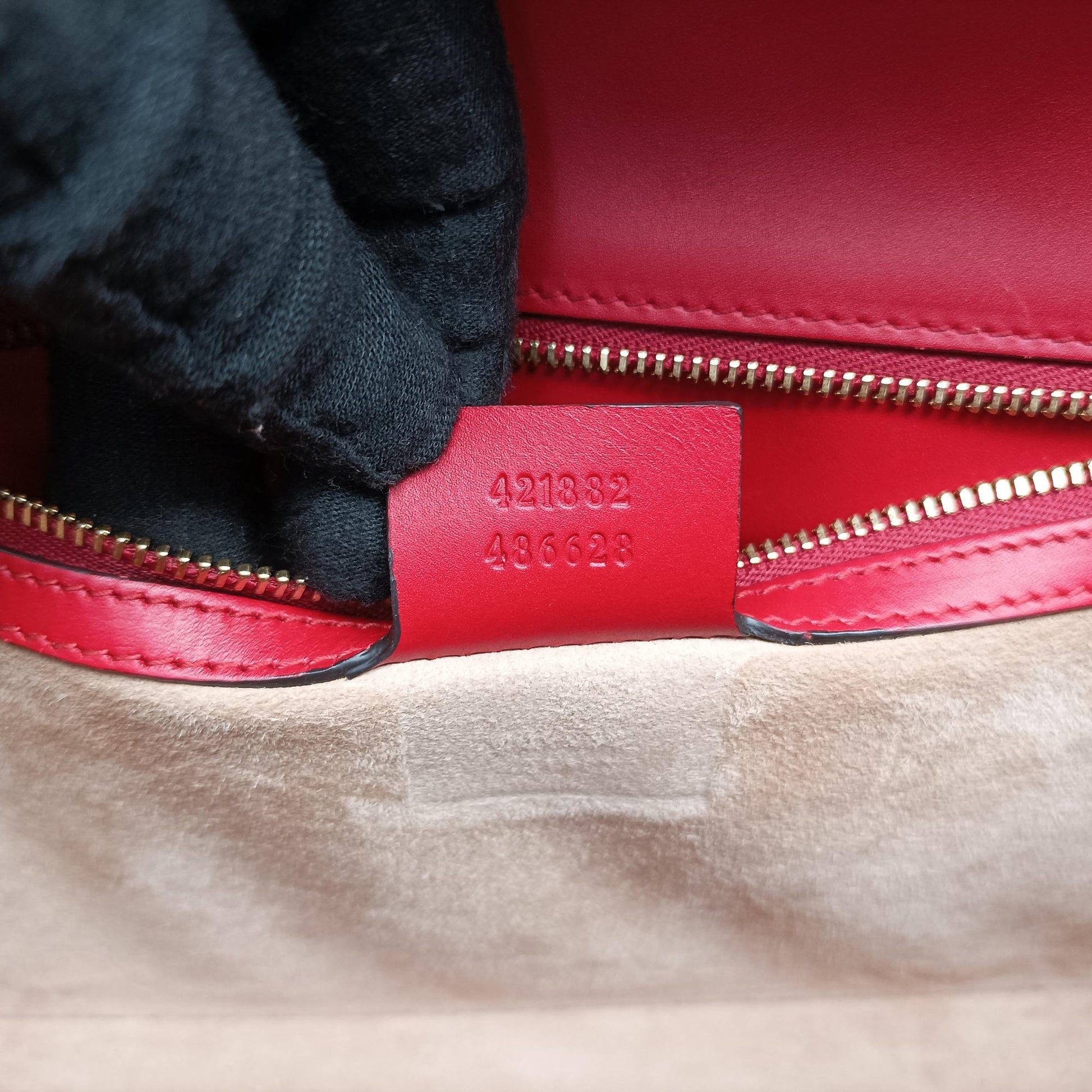 Sylvie Red×navy Leather 421882 C020461213シルヴィ レッド×ネイビー レザー 421882 C020461213