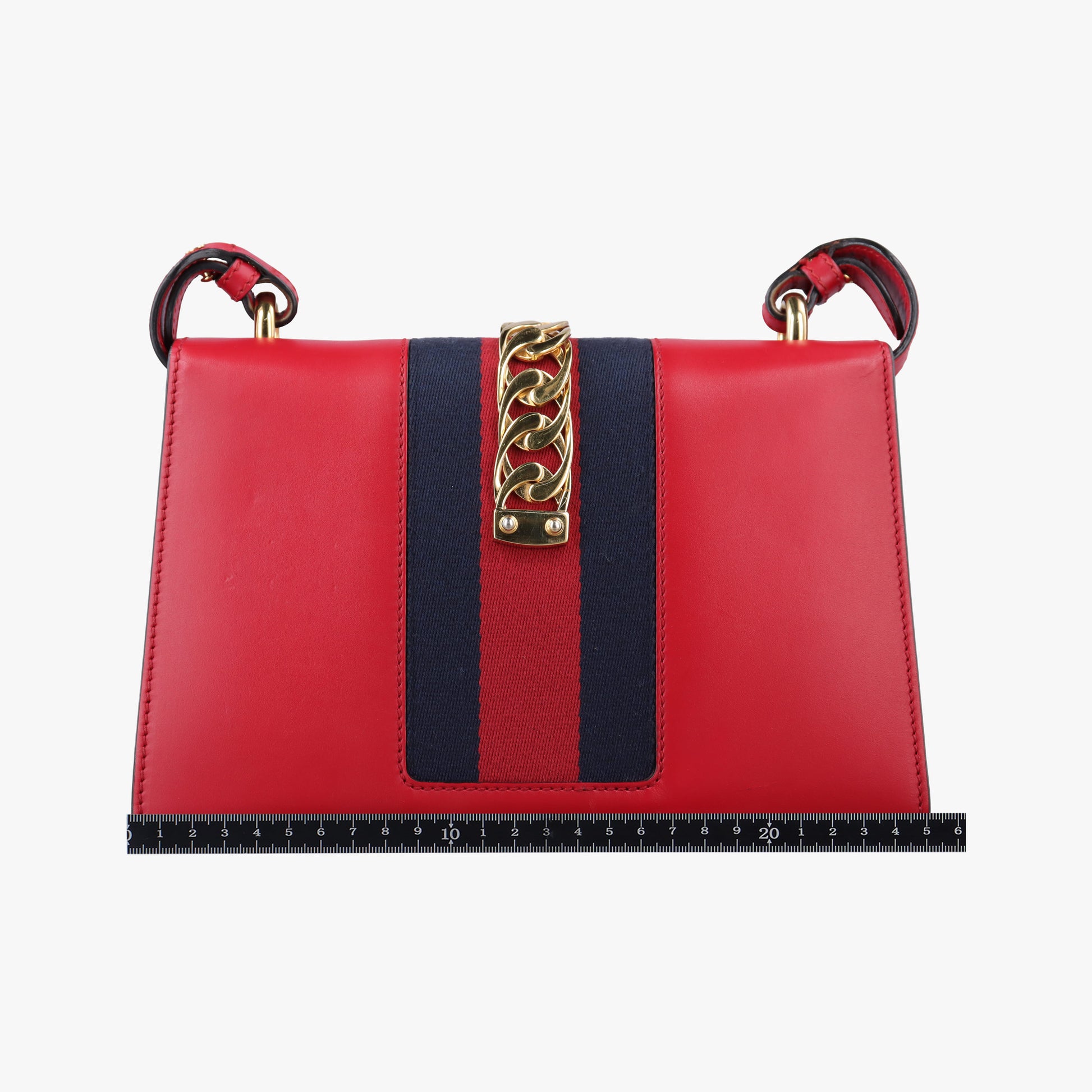 Sylvie Red×navy Leather 421882 C020461213シルヴィ レッド×ネイビー レザー 421882 C020461213