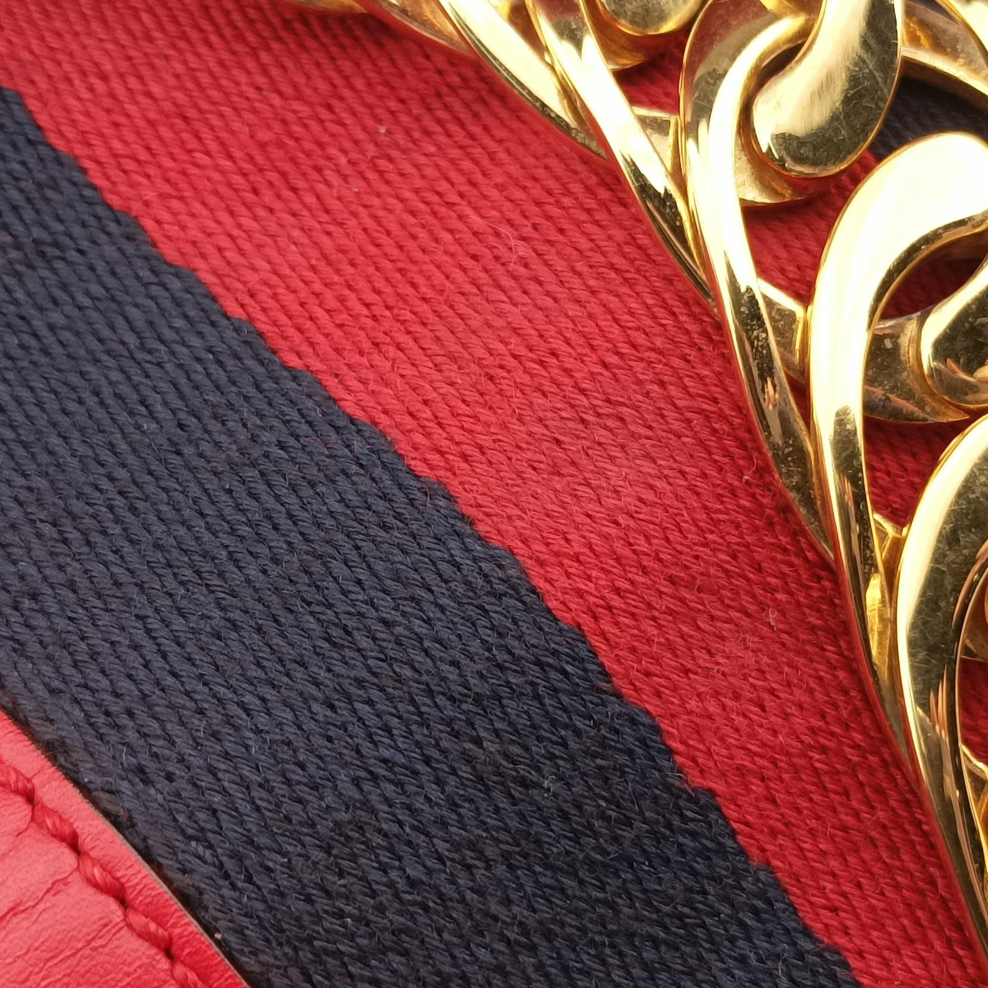 Sylvie Red×navy Leather 421882 C020461213シルヴィ レッド×ネイビー レザー 421882 C020461213