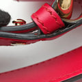 Sylvie Red×navy Leather 421882 C020461213シルヴィ レッド×ネイビー レザー 421882 C020461213