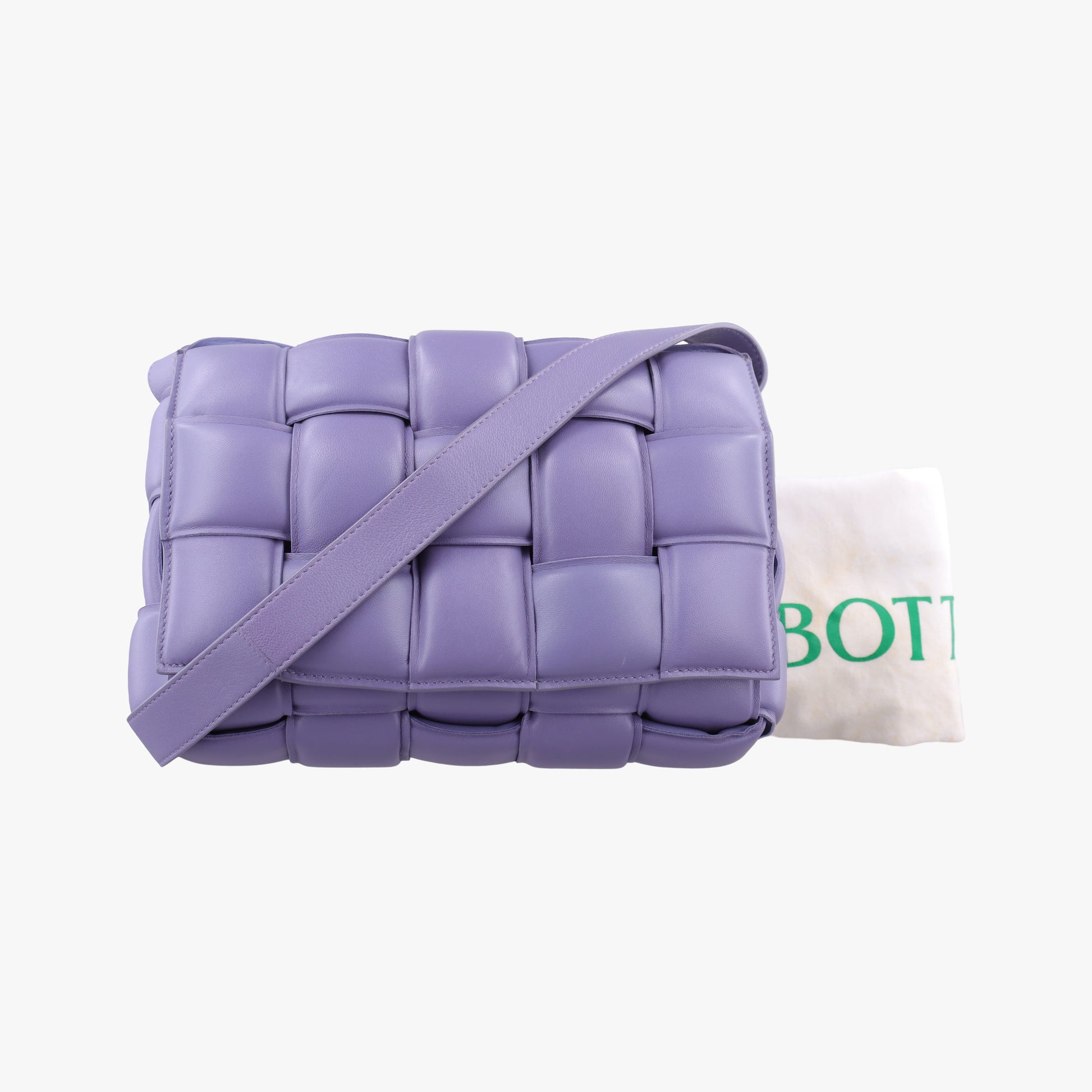 Padded Cassette Purple lambskin B09281057Oパデッド カセット パープル ラムスキン B09281057O
