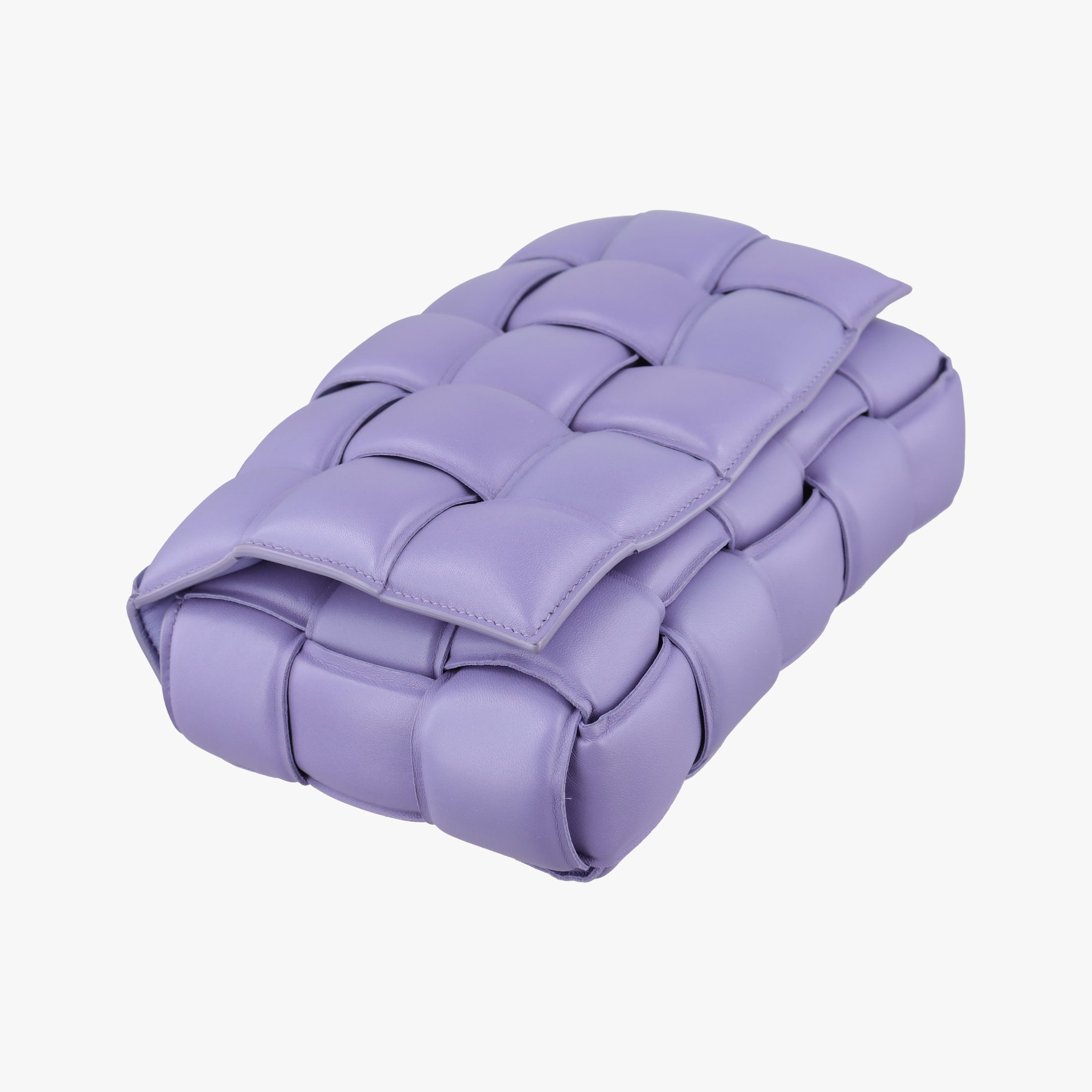 Padded Cassette Purple lambskin B09281057Oパデッド カセット パープル ラムスキン B09281057O