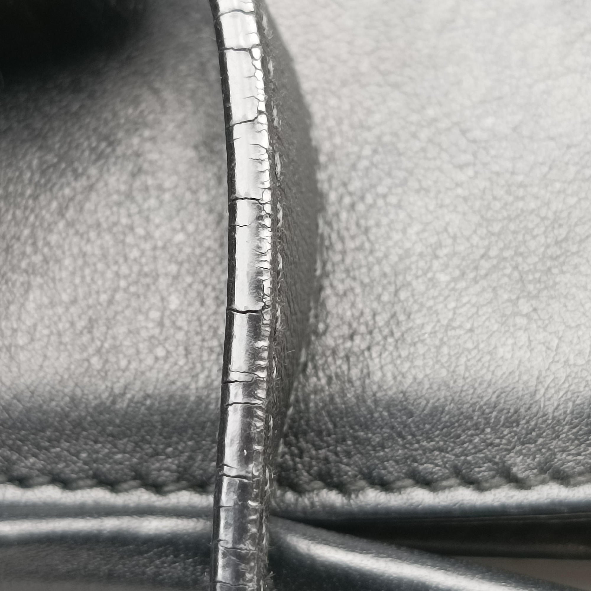 Gancini Black Leather AU-21/E445ガンチーニ ブラック レザー AU-21/E445