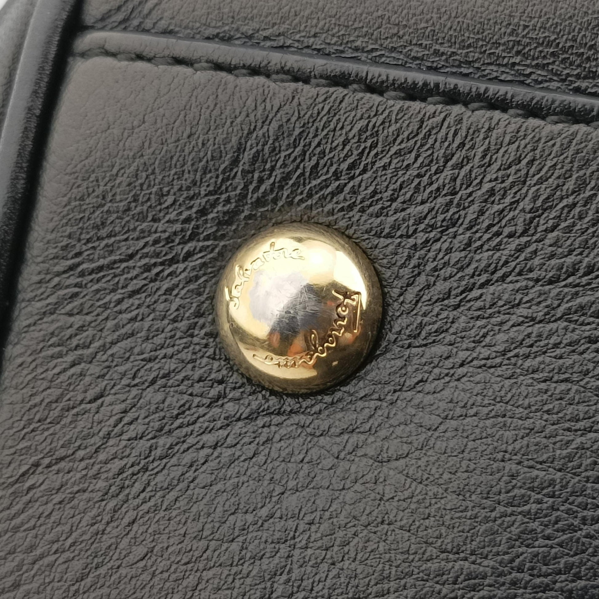 Gancini Black Leather AU-21/E445ガンチーニ ブラック レザー AU-21/E445