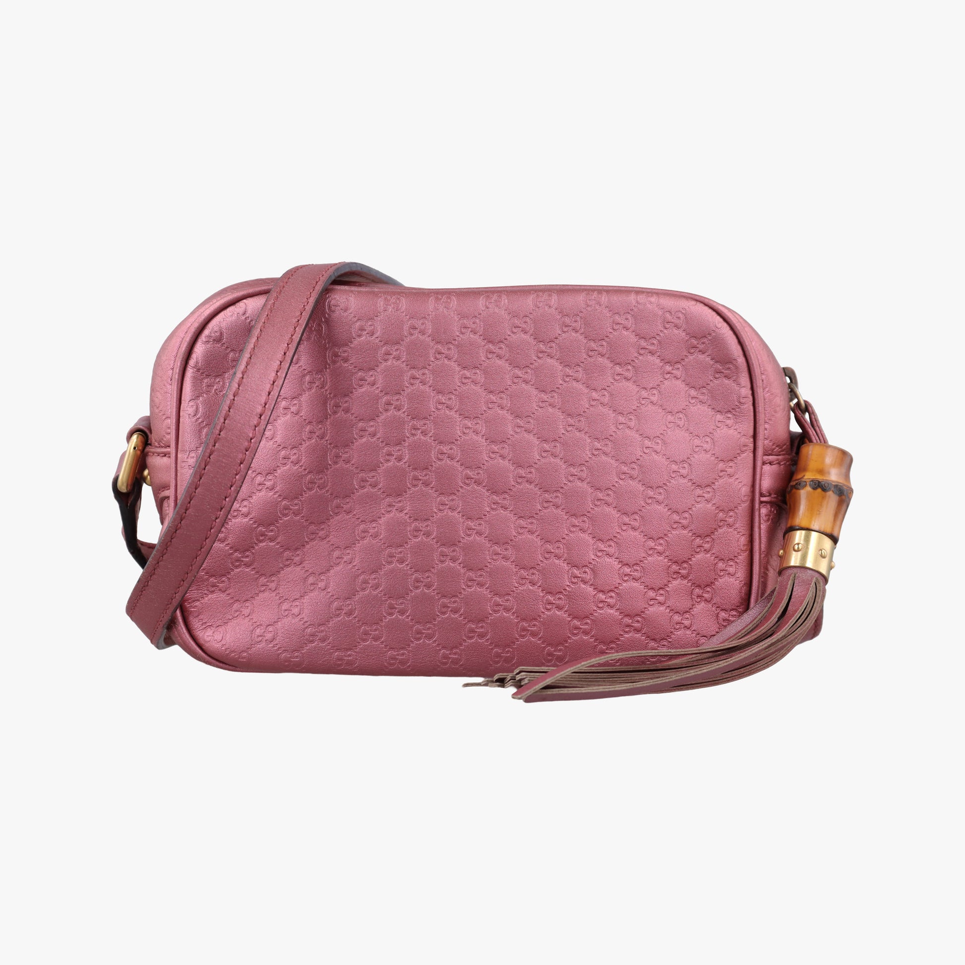 Microguccissima bamboo camera Pink Leather 309538 I013121050マイクログッチシマ ピンク レザー 309538 I013121050