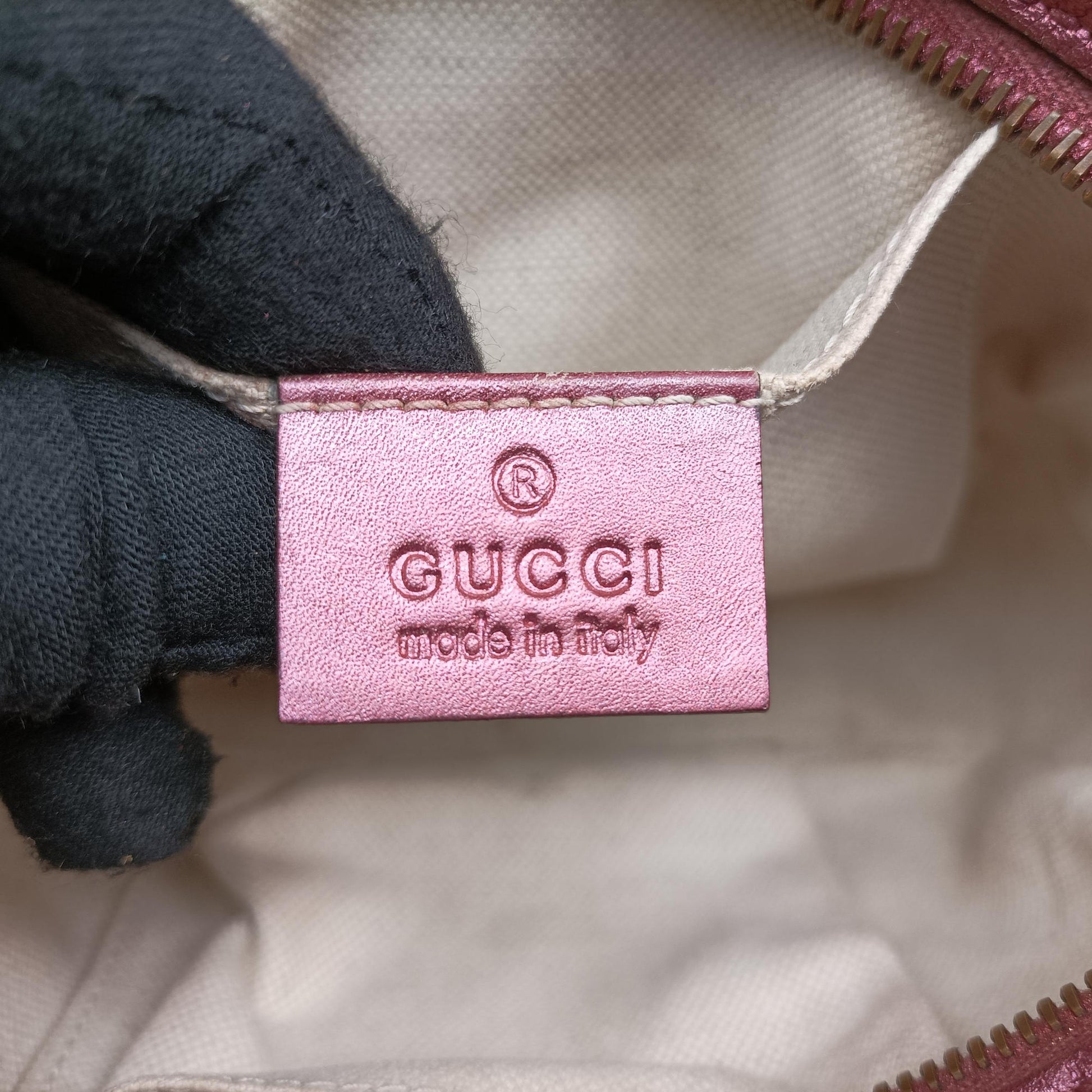 Microguccissima bamboo camera Pink Leather 309538 I013121050マイクログッチシマ ピンク レザー 309538 I013121050