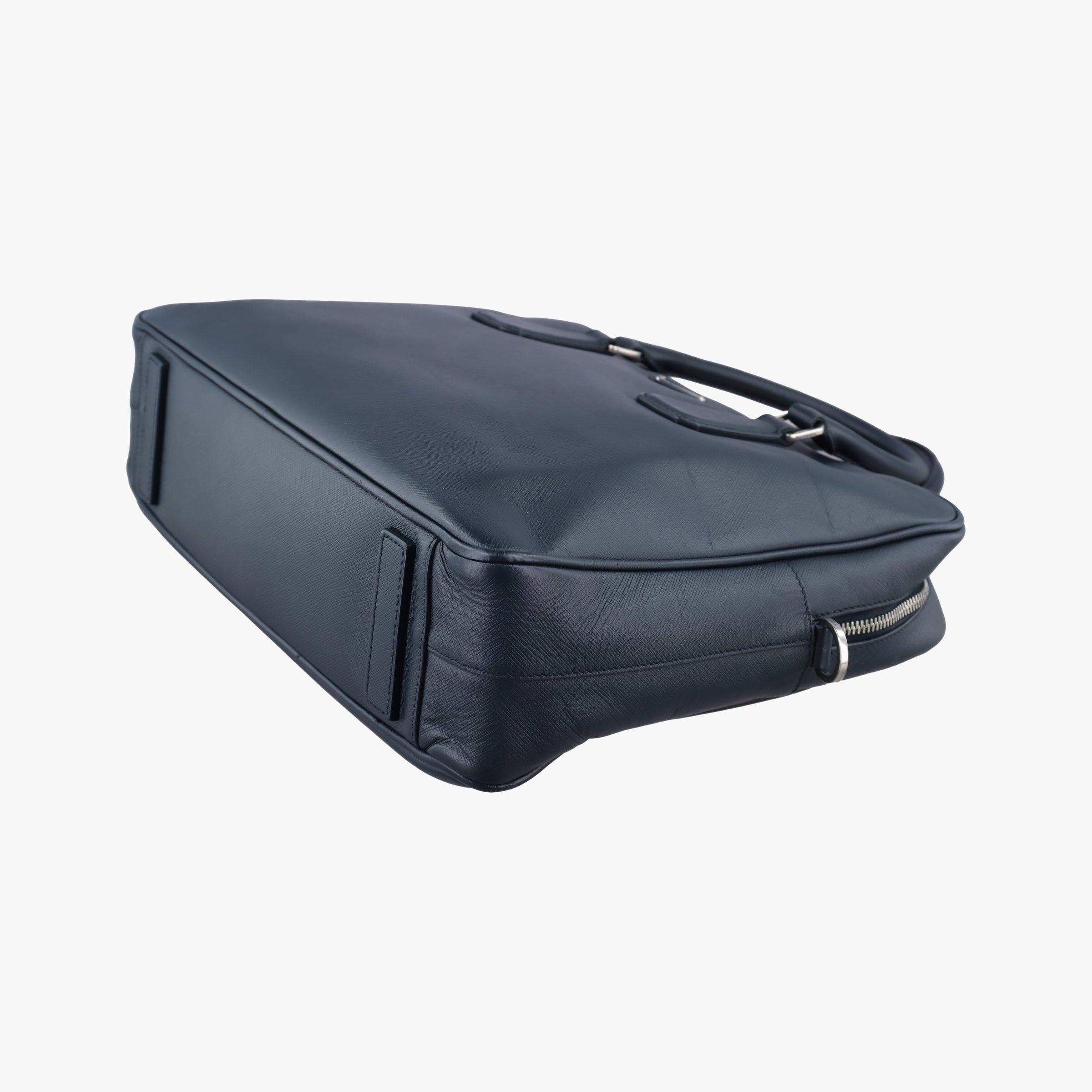 Business Briefcase Navy SAFFIANO Leather 2VE011 7/A 208ビジネス ブリーフケース ネイビー サフィアーノレザー 2VE011 7/A 208