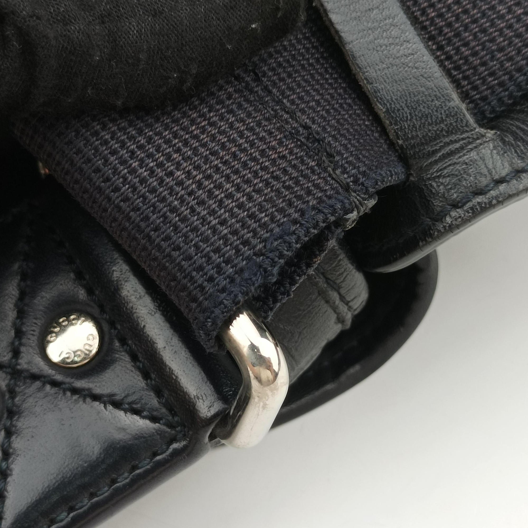Guccissima Rubber Messenger Navy Leather 246067 D017000164グッチシマ メッセンジャー ネイビー レザー 246067 D017000164