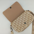 Trotter Flower Beige PVC Coated Canvas Floral Embroidery 03-BO-0015トロッター フラワー ベージュ PVCコーティングキャンバス 花刺繍 03-BO-0015
