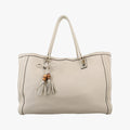 Bella Bamboo Tassel fringe White Leather 269945 G013926004ベラ バンブータッセル フリンジ ホワイト レザー 269945 G013926004