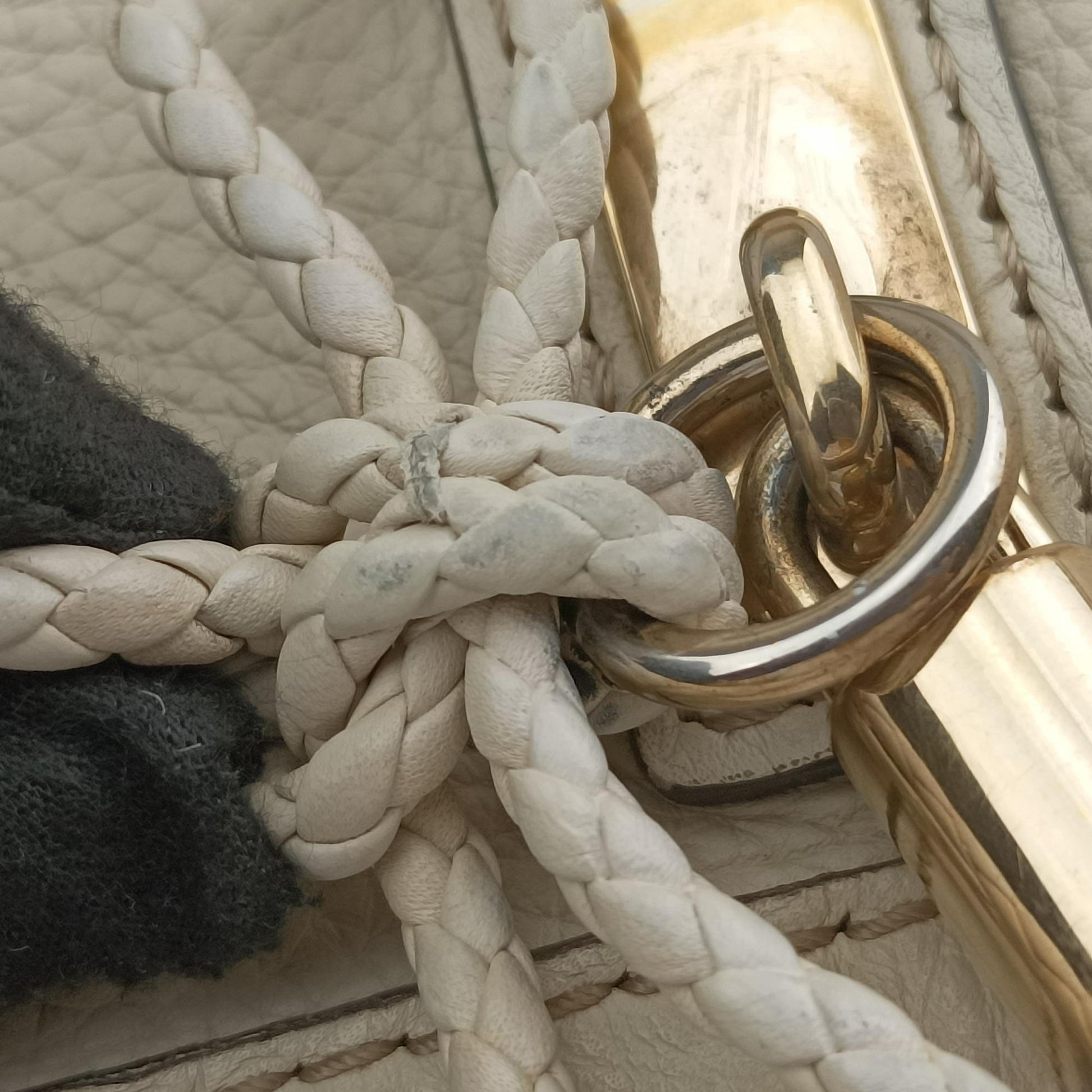 Bella Bamboo Tassel fringe White Leather 269945 G013926004ベラ バンブータッセル フリンジ ホワイト レザー 269945 G013926004