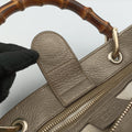 Bamboo Shopper Golden Leather 323660 A015693857バンブーショッパー ゴールド レザー 323660 A015693857