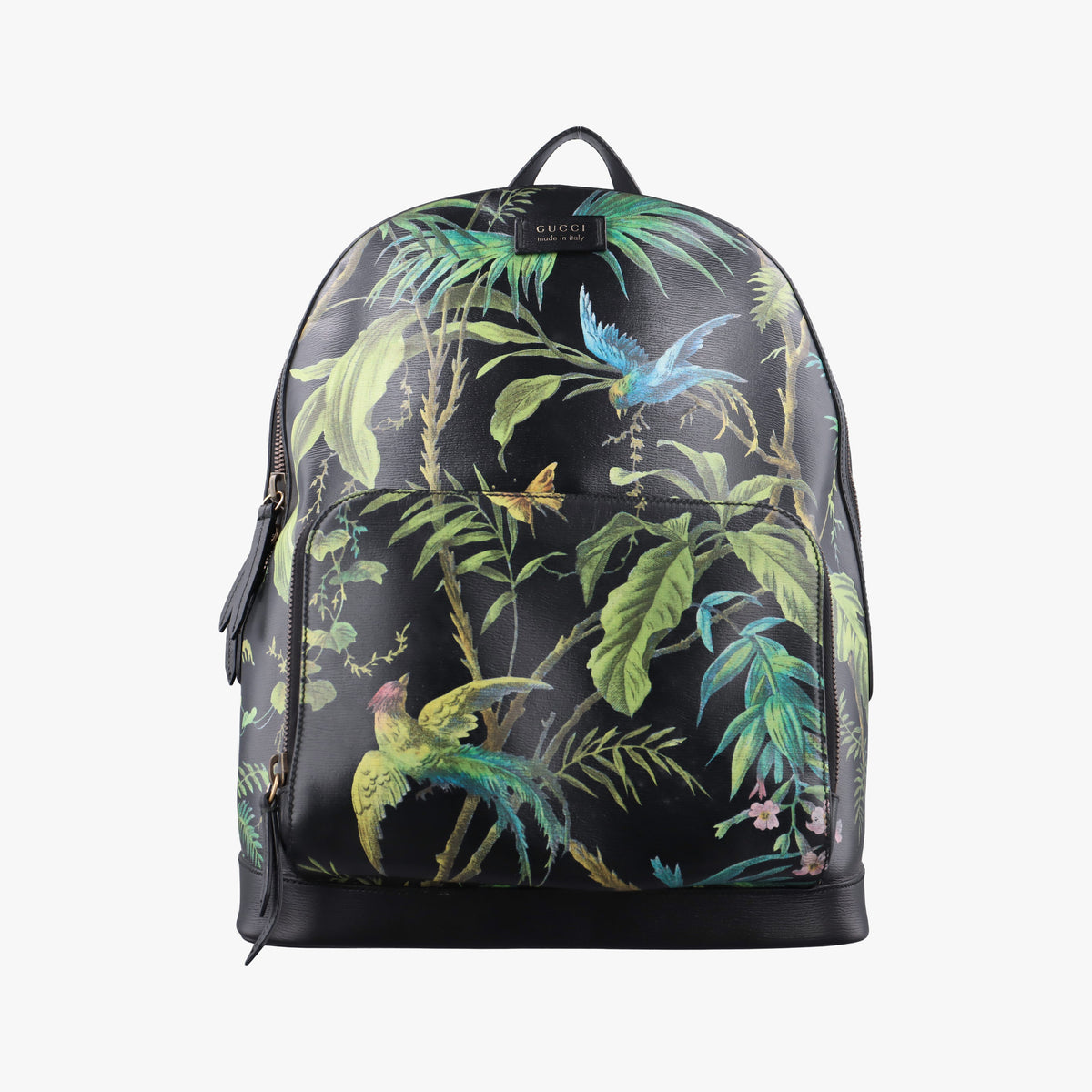 Tropical Print Black x Multicolour Leather 406370 C020556338トロピカルプリント ブラック x マルチカラー レザー 406370 C020556338