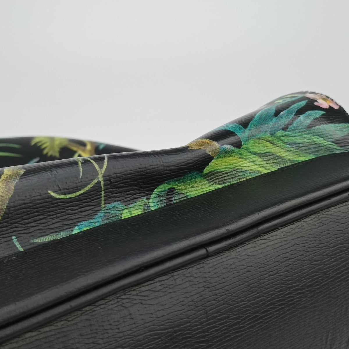 Tropical Print Black x Multicolour Leather 406370 C020556338トロピカルプリント ブラック x マルチカラー レザー 406370 C020556338