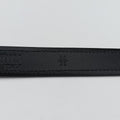 Logo belt Black leather DNP104ロゴベルト ブラック レザー DNP104