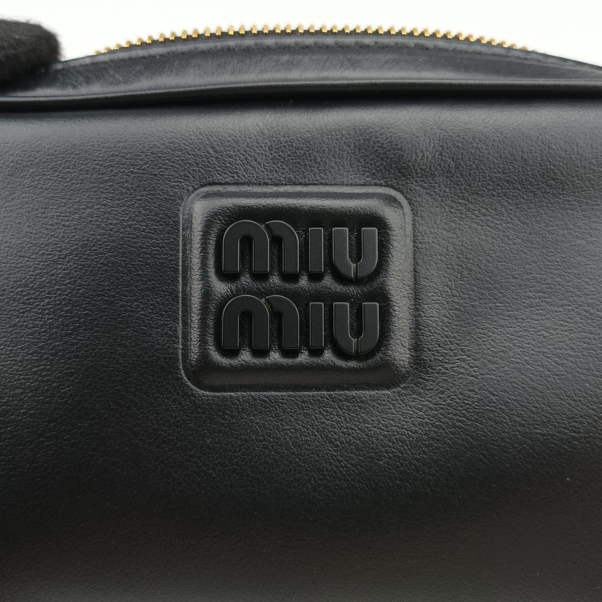 Logo belt Black leather DNP104ロゴベルト ブラック レザー DNP104