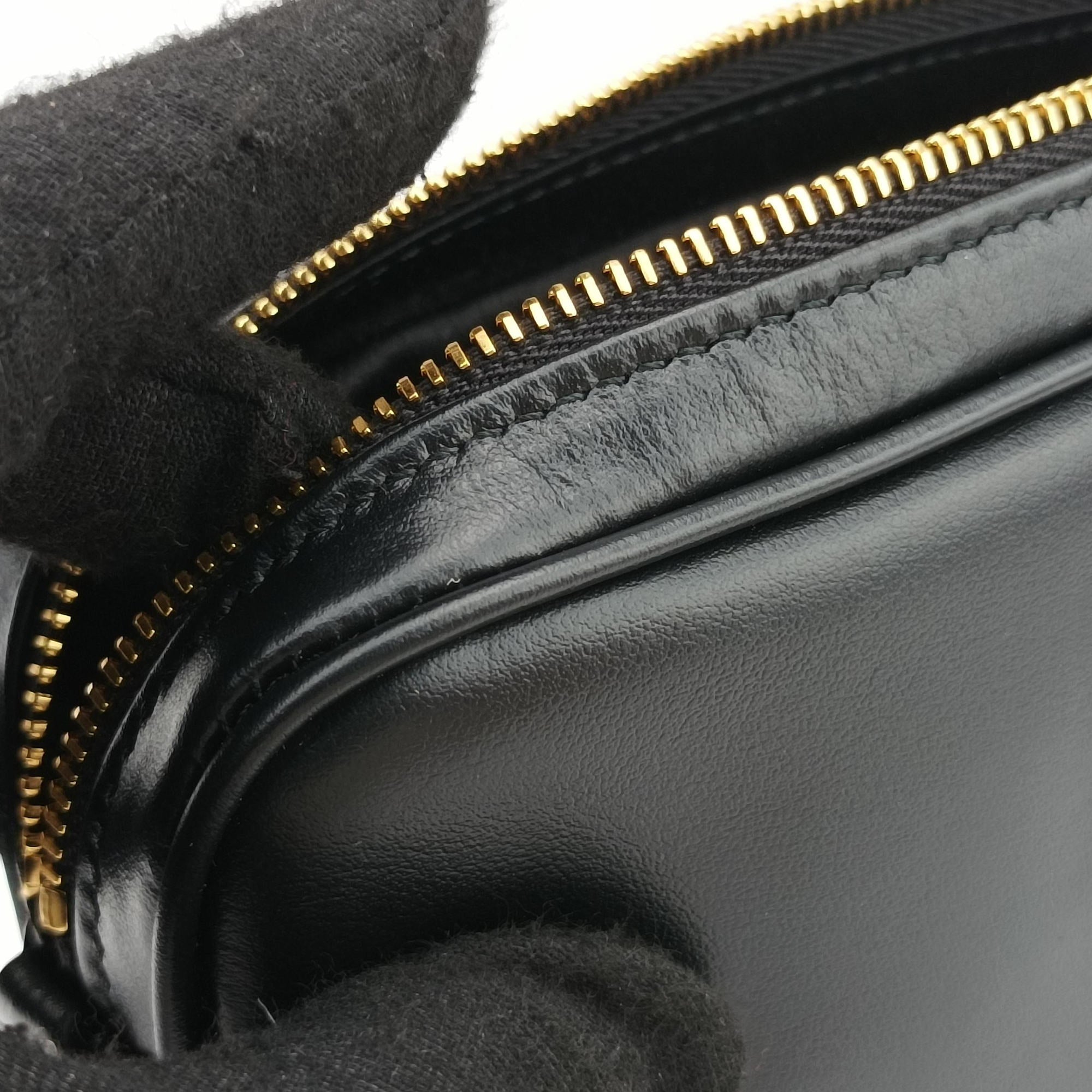 Logo belt Black leather DNP104ロゴベルト ブラック レザー DNP104