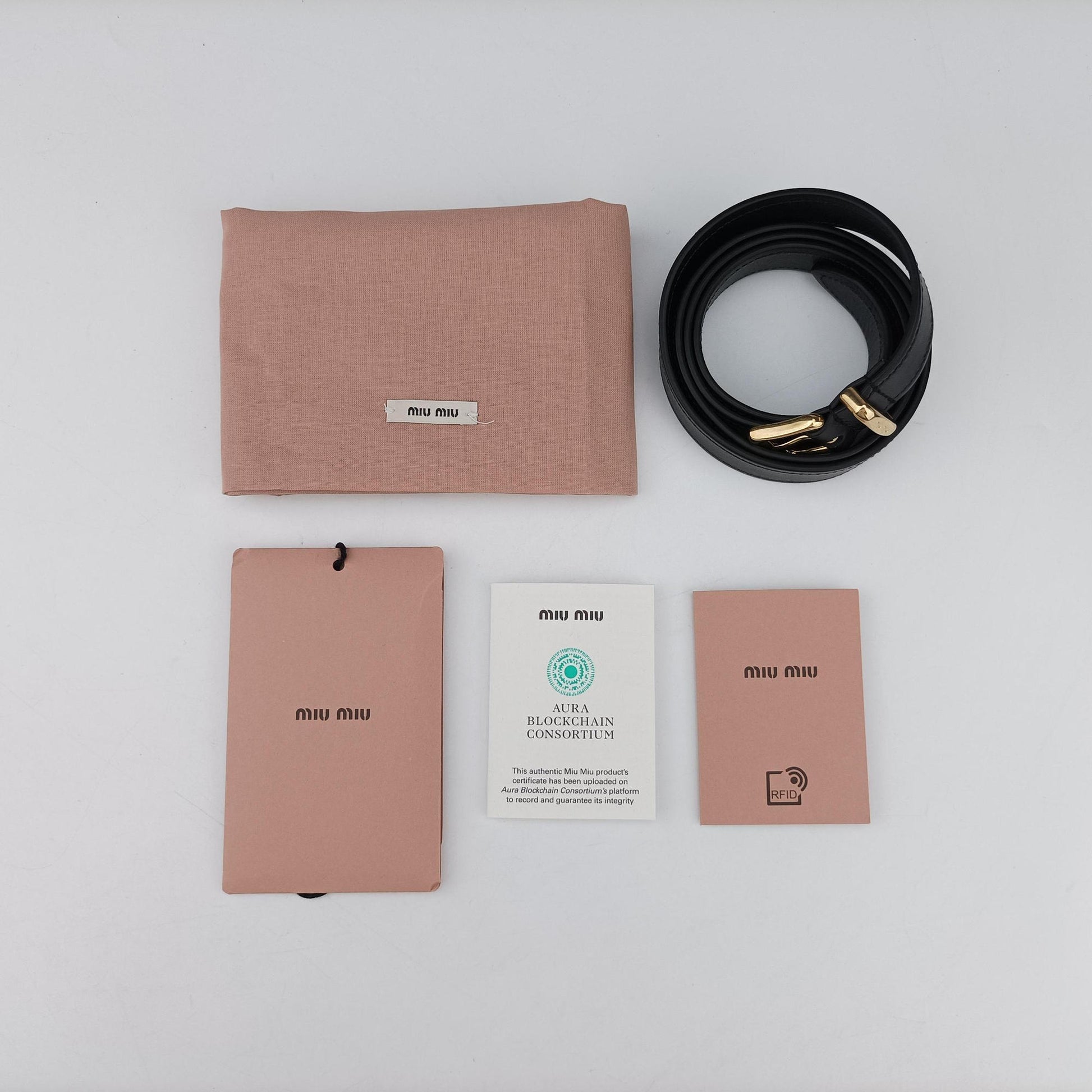 Logo belt Black leather DNP104ロゴベルト ブラック レザー DNP104