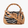 New Bamboo Beige×Multicolour ponyhair×leather 254884 G011190845ニューバンブー ベージュ×マルチカラー ハラコ×レザー 254884 G011190845