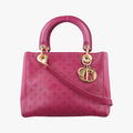 Lady Dior Rose leather 05-MA-1027レディディオール ローズ レッド レザー 05-MA-1027