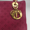 Lady Dior Rose leather 05-MA-1027レディディオール ローズ レッド レザー 05-MA-1027