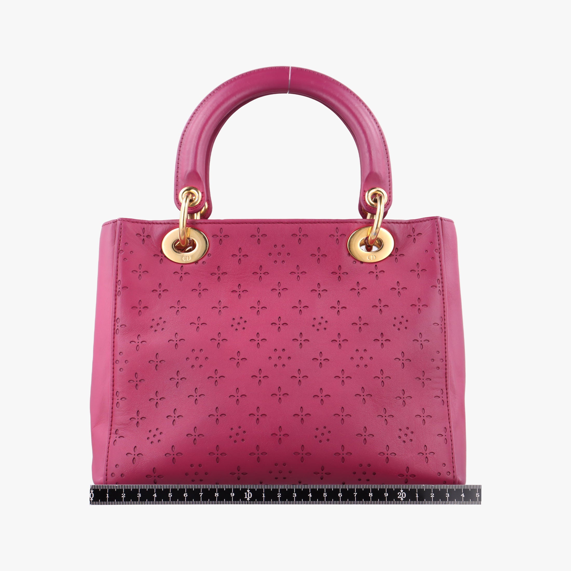 Lady Dior Rose leather 05-MA-1027レディディオール ローズ レッド レザー 05-MA-1027
