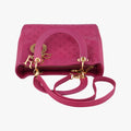 Lady Dior Rose leather 05-MA-1027レディディオール ローズ レッド レザー 05-MA-1027