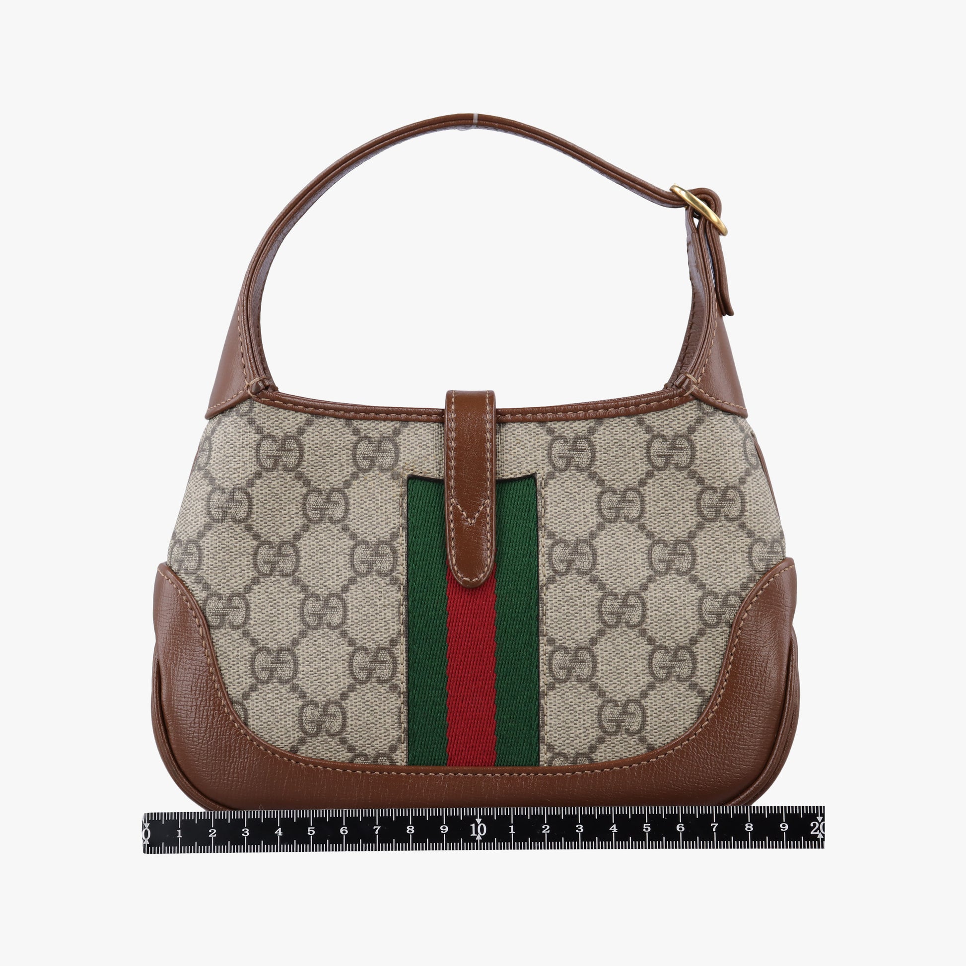 Jackie 1961 GG Supreme brown x beige x multicolor PVC coated canvas×Leather 637092 I033376290ジャッキー 1961 GGスプリーム ブラウン×ベージュ×マルチ PVCコーティングキャンバス×レザー 637092 I033376290