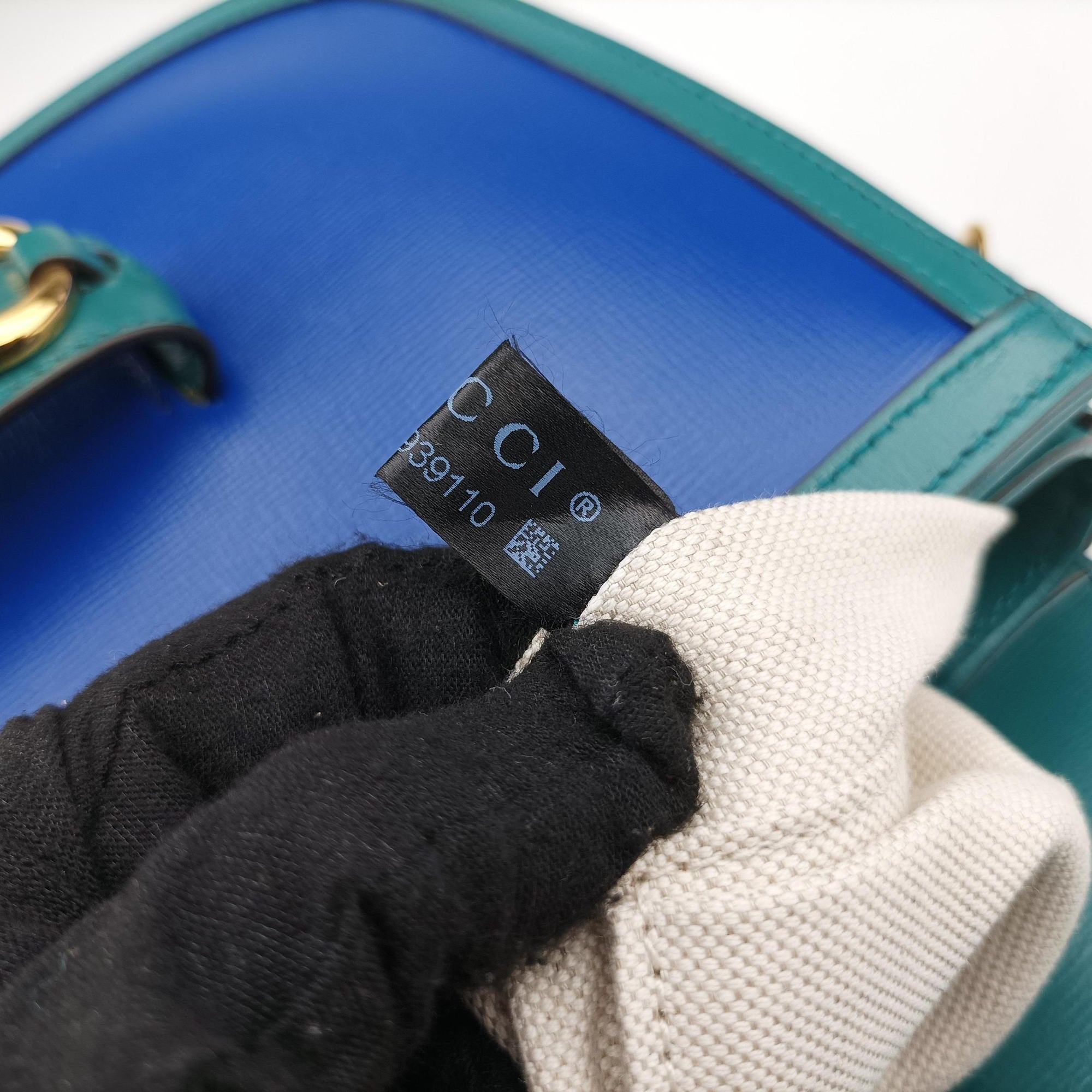 The Hacker Project Horsebit 1955 Green × Blue Leather 602204 B034939110ホースビット 1955 グリーン×ブルー レザー 602204 B034939110