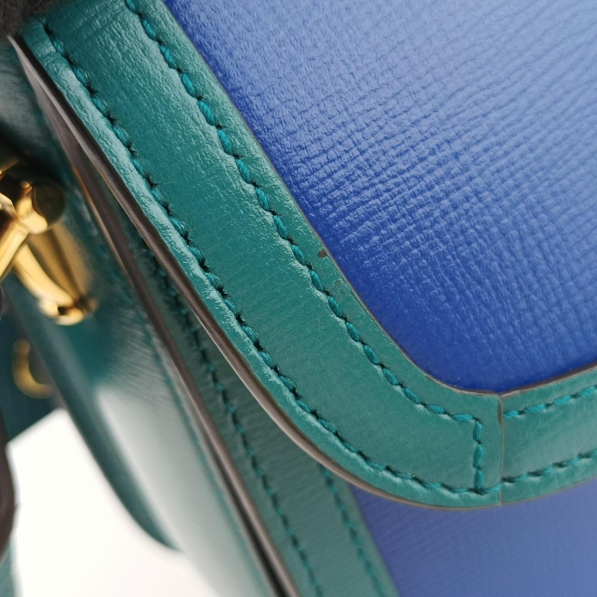 The Hacker Project Horsebit 1955 Green × Blue Leather 602204 B034939110ホースビット 1955 グリーン×ブルー レザー 602204 B034939110